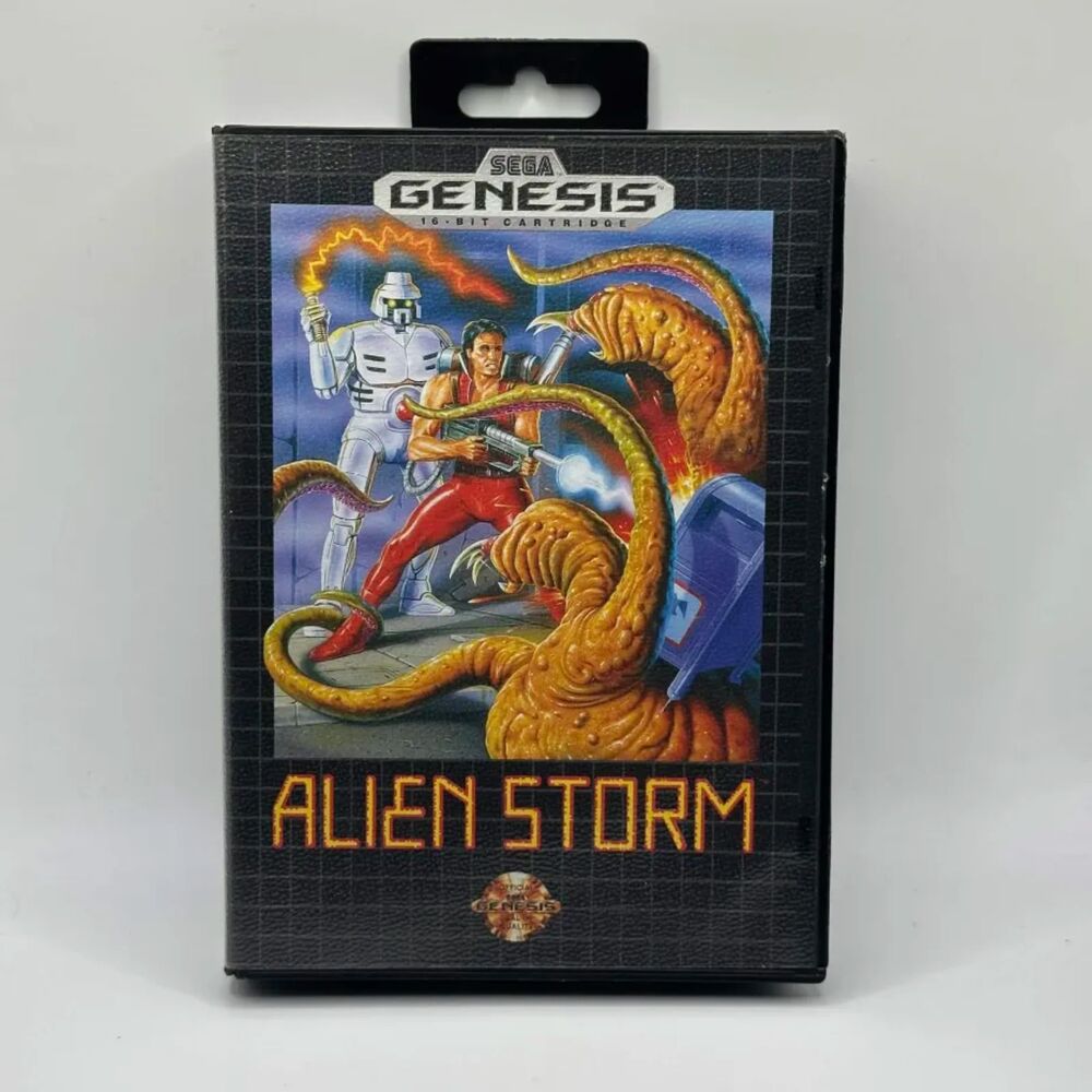 Alien Storm Sega Genesis CIB Complete in Box MINT + Poster
